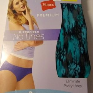New Hanes 9/2Xl 3 pair of no lines hipster